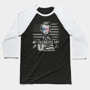 My Pronouns Are USA Baseball T-Shirt